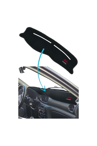 Hyundai Accent Yumurta Kasa Uyumlu Siyah Torpido Kaplama Koruma Halısı Örtüsü 1996-2000