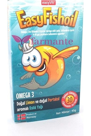 Easyfishoil 30 Çiğnenebilir Jel Tablet