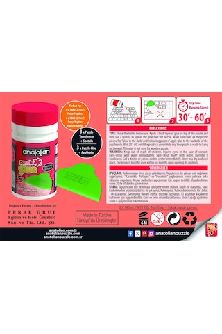 Anatolian 3'lü Sıvı Puzzle Yapıştırıcı (3 x 140 ml.) 9005