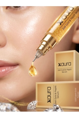 X-aura Beauty 24k Gold & Peptit Lifting Etkili Kırışıklık Karşıtı Peeling Serum 20 Ml