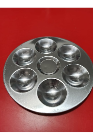 Rich Art-x Palet Yuvarlak Küçük Paslanmaz Metal 7gödeli 13,5cm
