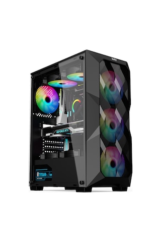 Izoly Rise i3-12100F 16 GB 512 GB M.2 NVMe SSD 8 GB RTX4060 Free Dos Masaüstü Oyuncu Bilgisayarı