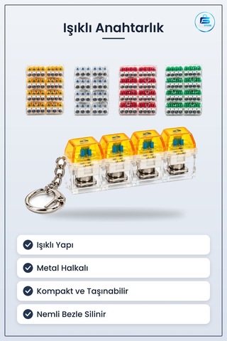 Işıklı Klavye Anahtarlık Mekanik Switch Tasarımı Anahtar Düzenley