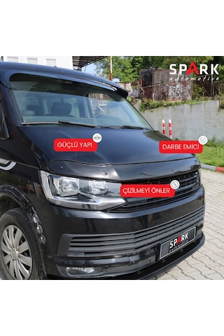Volkswagen Transporter T6 2015-2020 Yıl Aralığı Uyumlu Kaput Rüzgarlığı 3mm Siyah