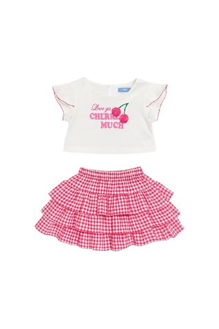 Poala Kids Cherry Crop Set Pembe