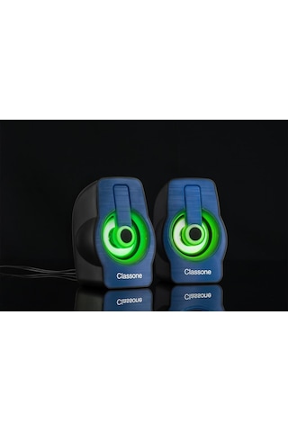 Classone X1 Blue  Rgb Gaming Hoparlör - Mavi
