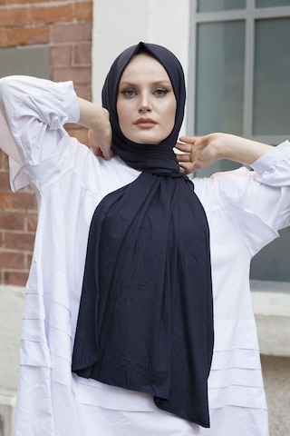 Unika Boutique Şal Penye Ozel Dıkıslı Uzun Mevsımlık Pıerparıs Koyu Lacivert
