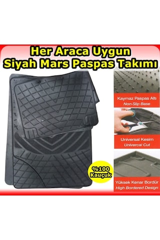 Fıat Brava Uyumlu Mars Kauçuk Siyah Paspas Seti N11.2978 554419404