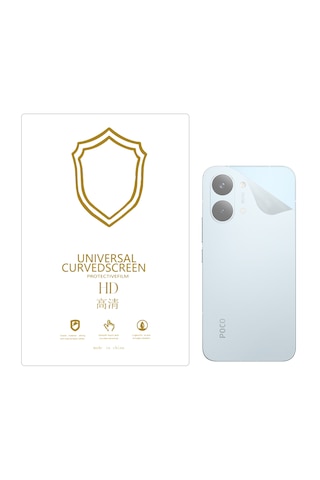 Microcase Poco X8 Pro Max 5g İle Uyumlu Full Tpu Nano Arka Ekran Koruma Filmi - Ekm102