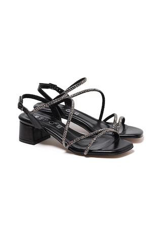Nero Black Sandalet Kadın 41604-e6 Repo siyah