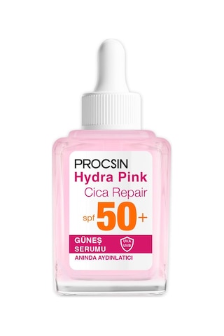 Hydra Pink Renkli Sp50 Bariyer Güçlendirici Cam Cilt Güneş Serumu 30 Ml