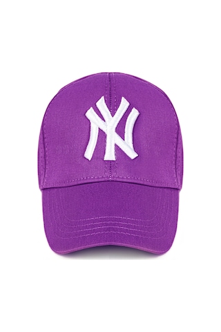 Unisex 2'li Set Pembe ve Mor Renk Ny New York Beyzbol Şapka - Unisex Pembe - Mor
