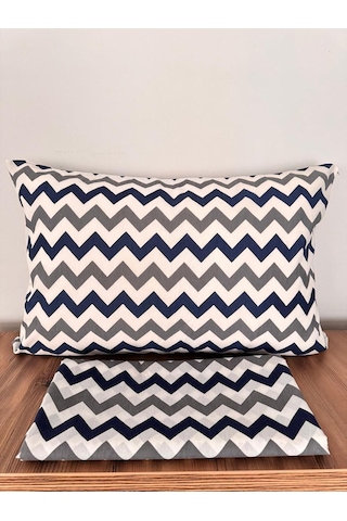 Üntaş Tek Lastiksiz Çarşaf Ve 1 Adet Yastik Kilifi Lacivertgri