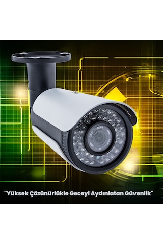 Kadraj Güvenlik Kamera Seti - 4 Kameralı - 5mp Sony Seculens, Full Hd, Gece Görüşü, Yasalara Uygun, 2tb Disk + Ses Alma