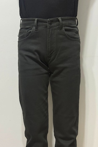 Hacker Denim Hacker Dmctekstil Erkek Haki Yeşil Y 1100 Yüksek Bel Rahat Kesim Boru Paça Jean Pantolon