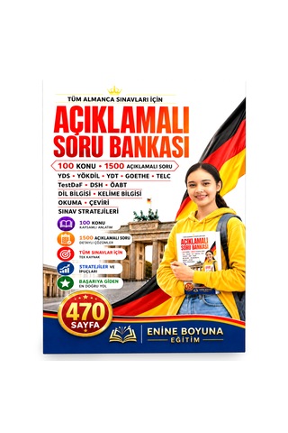 Tüm Almanca Sınavları İçin Açıklamalı Soru Bankası