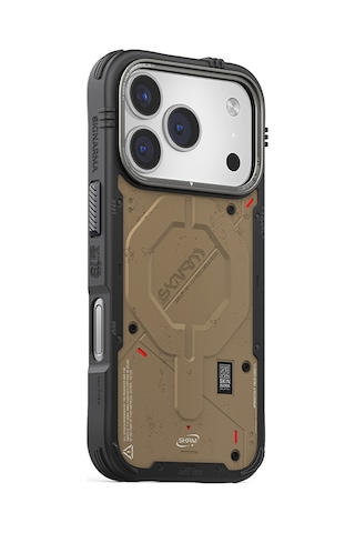 Apple Uyumlu iPhone 17 Pro Max  Kılıf M-safe Şarj Özellikli Airbag Tasarımlı Skinarma Vigor Kapak Kahvereng Kahverengi