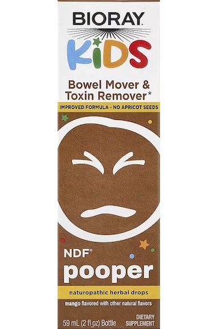 Bioray Kids Ndf Pooper Children's Digestive Support Mango 2 Fl Oz 59 Ml