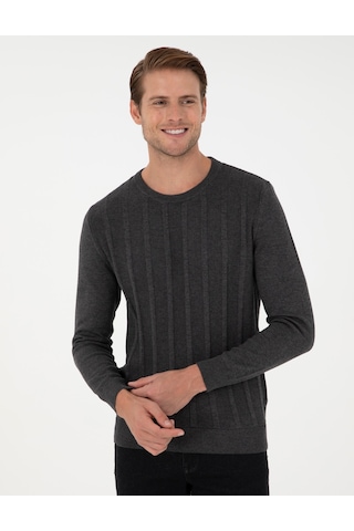 Pierre Cardin Erkek Antrasit Melanj Kazak /triko 50300531-vr081 Antrasit Melanj