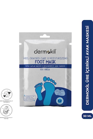 Dermokil Topuk Çatlak Bakımı & Nemlendirici %10 Üreli Ayak Maskesi 30 Ml