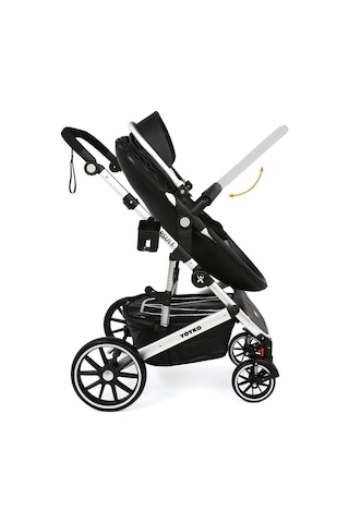 Ultra Lüx Capsule Egg Travel Sistem Bebek Arabası Siyah Silver