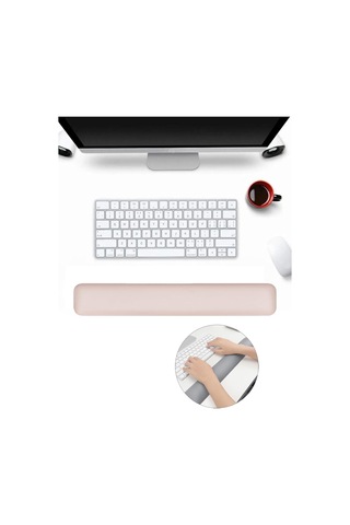 Sb-2 Ergonomik Klavye Mouse Bilek Desteği Ofis Oyun Kullanımına Uyumlu Toz Pembe
