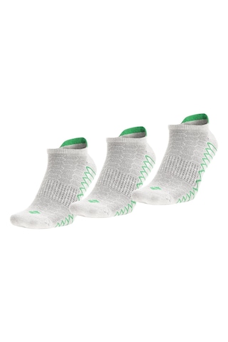 Bonny Silver Koku Yapmayan Koşu Ve Yürüyüş Patik Gümüş Çorap 3'lü Paket Yeşil
