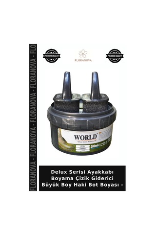 Floranova Delux Serisi Ayakkabı Boyama Çizik Giderici Büyük Boy Haki Bot Boyası - Çok Renkli