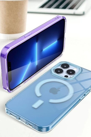 Newface Apple iPhone Uyumlu 14 Pro Max Kılıf Troy Magsafe Kapak