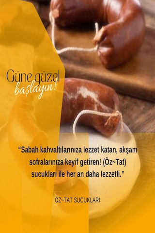 Öztat Afyonkarahisar Doğal Kasap Sucuğu 2 Kg