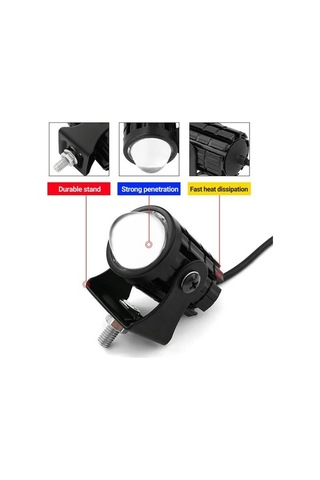 jmsstore Yüksek Parlaklık Otomatik Gündüz Çalışan Işık Motosiklet Led Sis