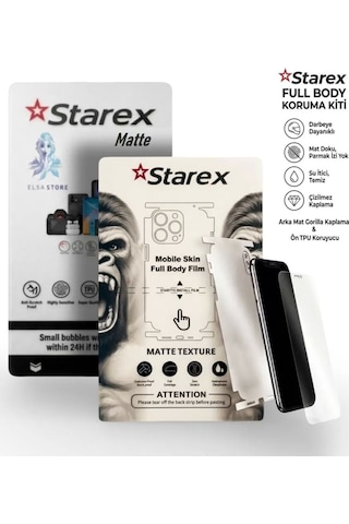 Samsung Galaxy S5 Mini Uyumlu Nano Ekran Koruyucu Matte - Full Arka Kaplama 360 Koruma Starex