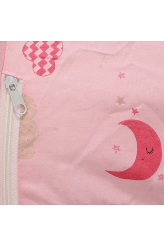 Pembe Bulut Ay Desenli Katlanabilir Bebek Sineklik Cibinlik