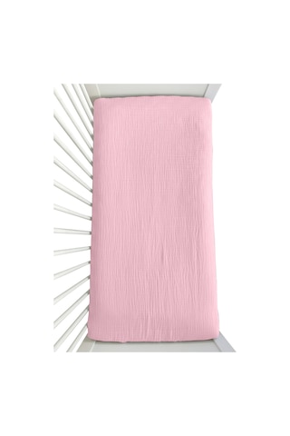 4 Katlı Müslin Bebek Nevresim Takımı Uyku Seti %100pamuk Pembe