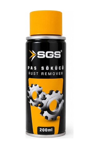 Sgs Pas Sökücü Sprey 200 Ml Aerosol Metal Yüzey Temizleyici Ve Bakım Spreyi