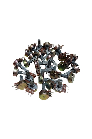 30 Adet B500r B500ω Potansiyometre 500 Ohm Pot Somunsuz Ve Pulsuz