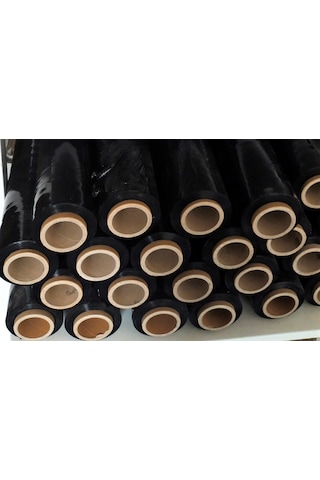 Süper Palet Siyah Streç Film 23 Mikron 50 Cm 2 Kg  (6 ADET)