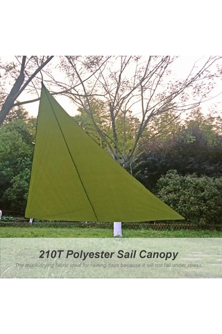 Maiyame 3x3x3m Mavi Dış Mekan Gölge Tenteği - 210t Poliester, Su Geçirmez, Rüzgar Ve Güneş Koruyucu, Çadır Bahçe Teras Kullanıma Uygun Mavi