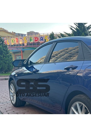 Elantra Sinyalli Batman Yarasa Ayna Kapağı Piano Black / 2021 Sonrası