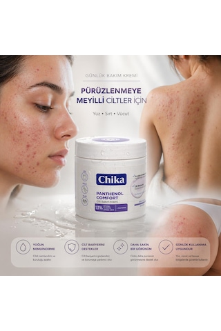 Chika Med + Panthenol Cilt Rahatlatıcı Nemlendirici Krem 400 Ml