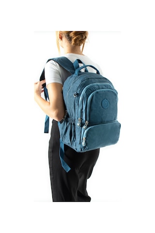 Ultra Hafif Çok Cepli Orta Boy Sırt Çantası Mavi Model: 571-4h