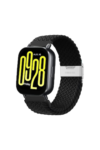 Xiaomi Redmi Watch 5 Acitve / 5 Lite Uyumlu Metal Clips Kumaş Örgü Akıllı Saat Kordon