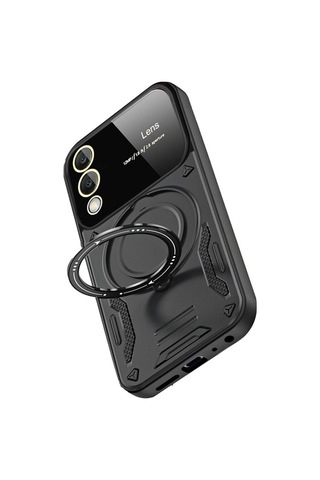 Galaxy Uyumlu S25 Edge Kılıf Joy Lens Standlı Kapak