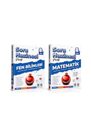 Nartest Yayınları 8. Sınıf Fen Bilimleri Ve Matematik Soru Hazinesi Seti 2 Kitap