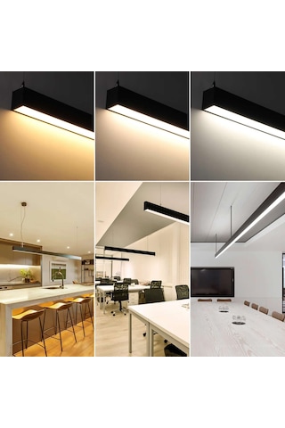 Lineer Sarkıt 200 Cm 72w Beyaz Isık Sıva Ustu Ve Sarkıt