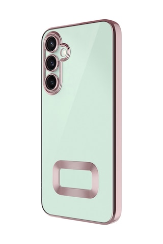 Galaxy A16 Uyumlu Kılıf Kamera Korumalı Logo Gösteren Zore Omega Kapak-siyah Siyah