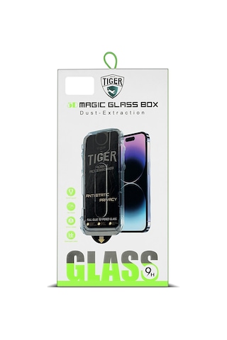 Apple Uyumlu   iPhone 14 Pro - Full Hd Otomatik Cam Ekran Koruyucu Tam Kaplayan Otomatik Hizalamalı Tozönleme