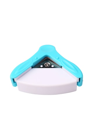 Youmex Mavi 5mm Köşe Yuvarlatıcı - Mini Taşınabilir Fotoğraf Kartvizit Kesici Aleti