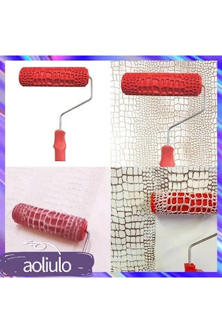 Dofolink 7 İnç Krokodil Desenli Rulo, Duvar Textürü Oluşturucu, Gips Ve Sanat Boya Aracı