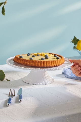 Karaca Perla Melamin Kek Standı 36 cm Beyaz